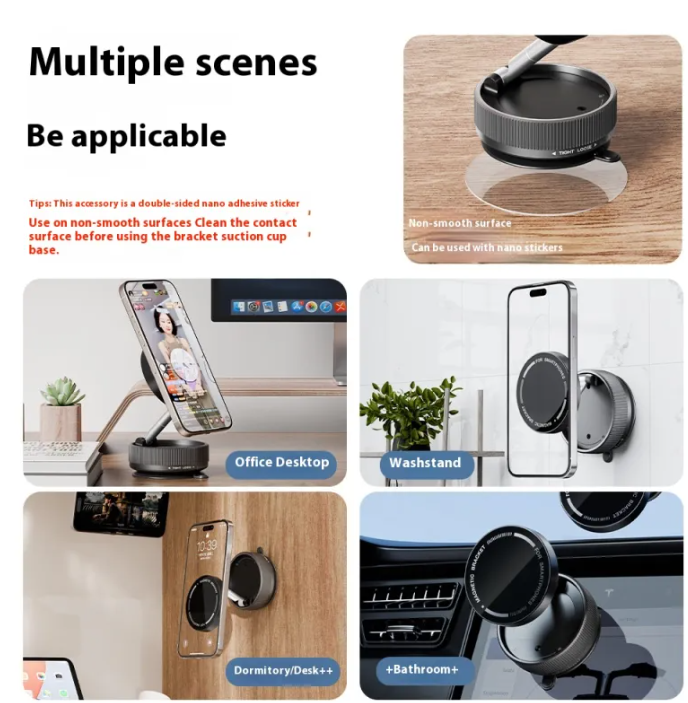 Magnetic Phone Stand — 720° Rotation