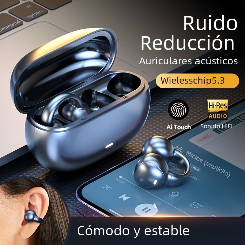 Open-Ear Clip Earphones — Sport Audio
