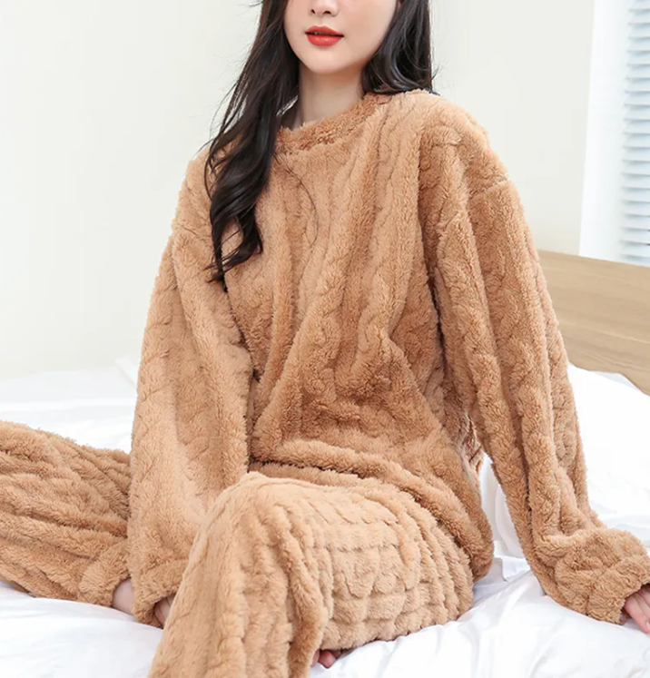 Cloud Velvet Pajama Set — Winter Weight