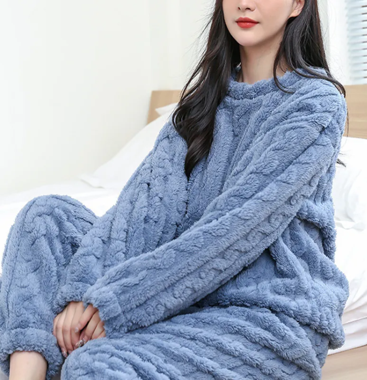 Cloud Velvet Pajama Set — Winter Weight