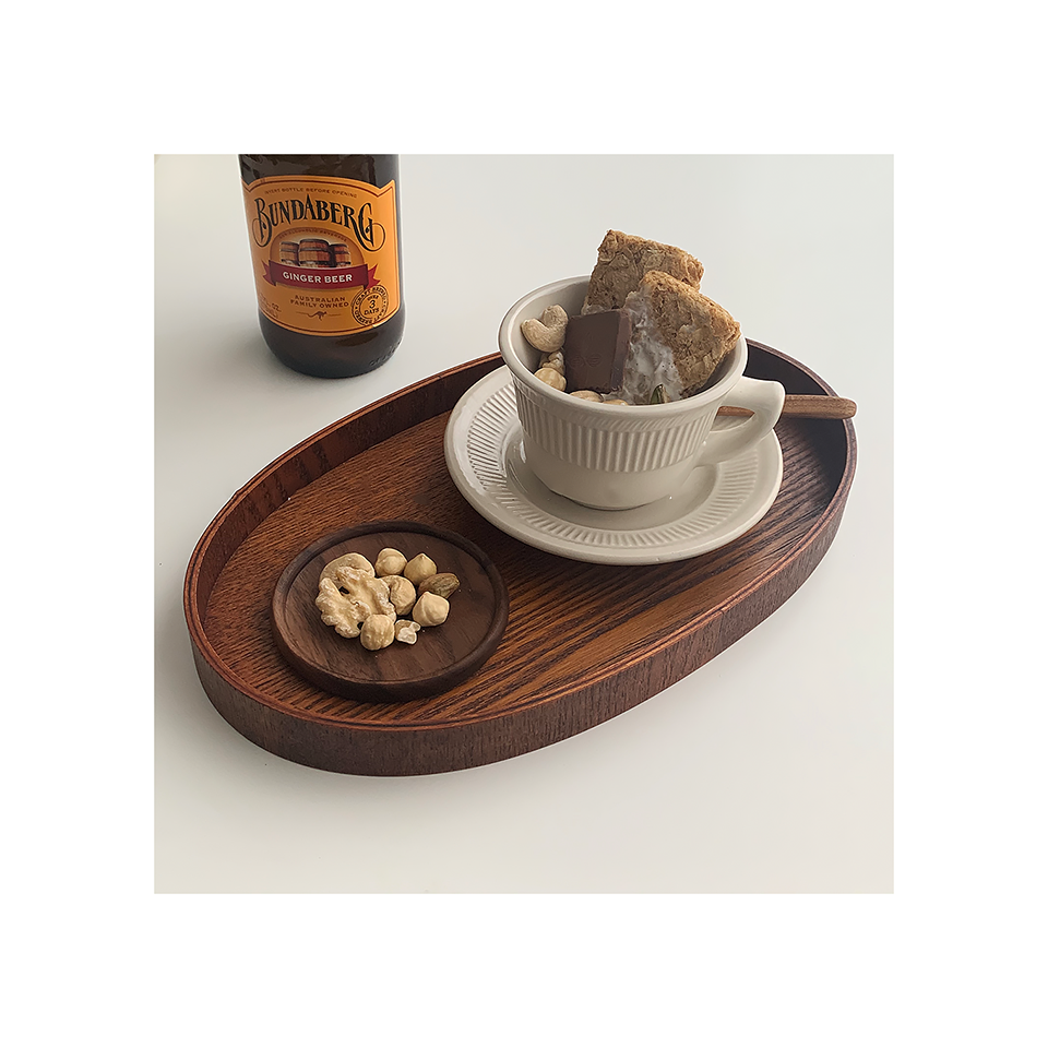 Walnut Wood Coaster Set