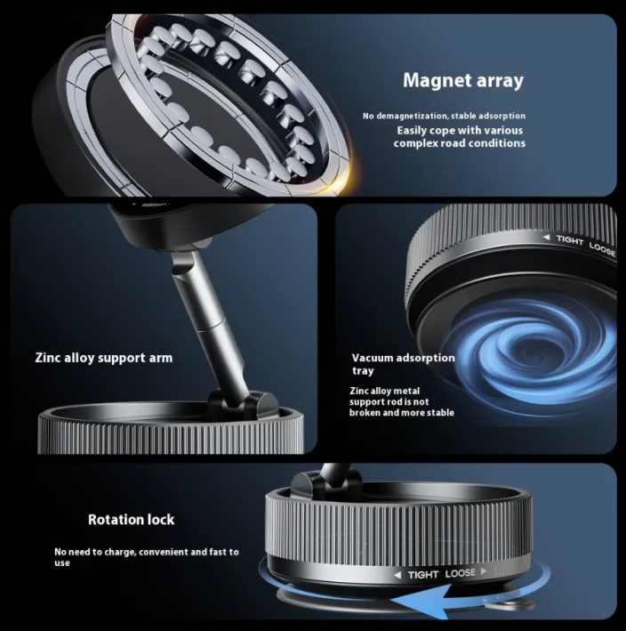 Magnetic Phone Stand — 720° Rotation