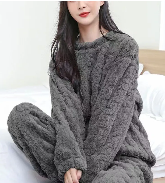 Cloud Velvet Pajama Set — Winter Weight
