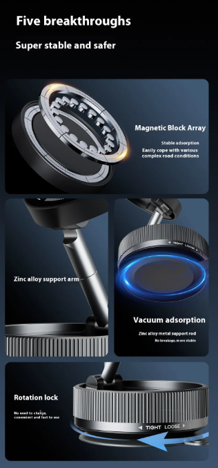 Magnetic Phone Stand — 720° Rotation