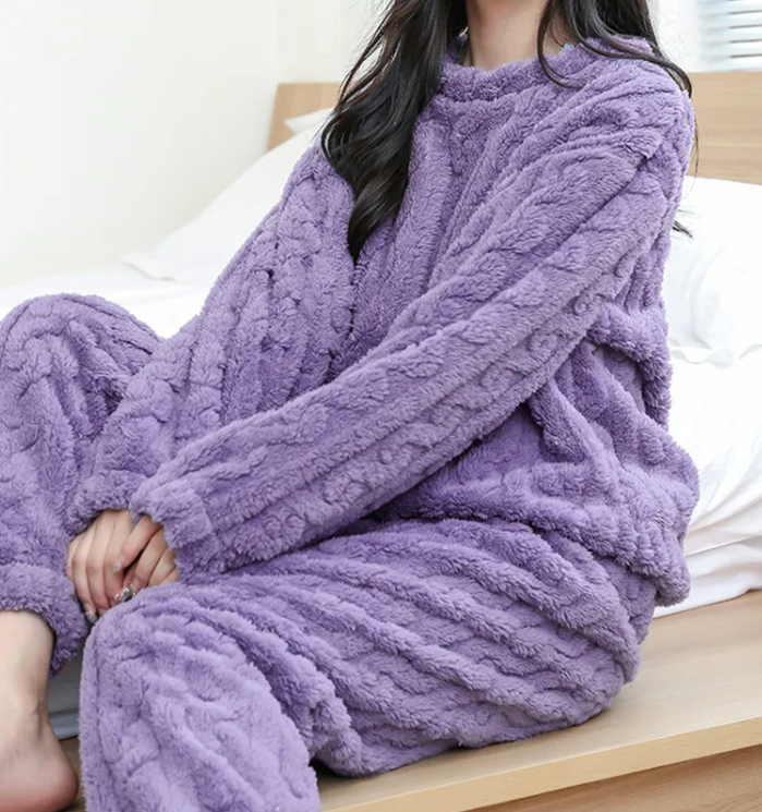 Cloud Velvet Pajama Set — Winter Weight